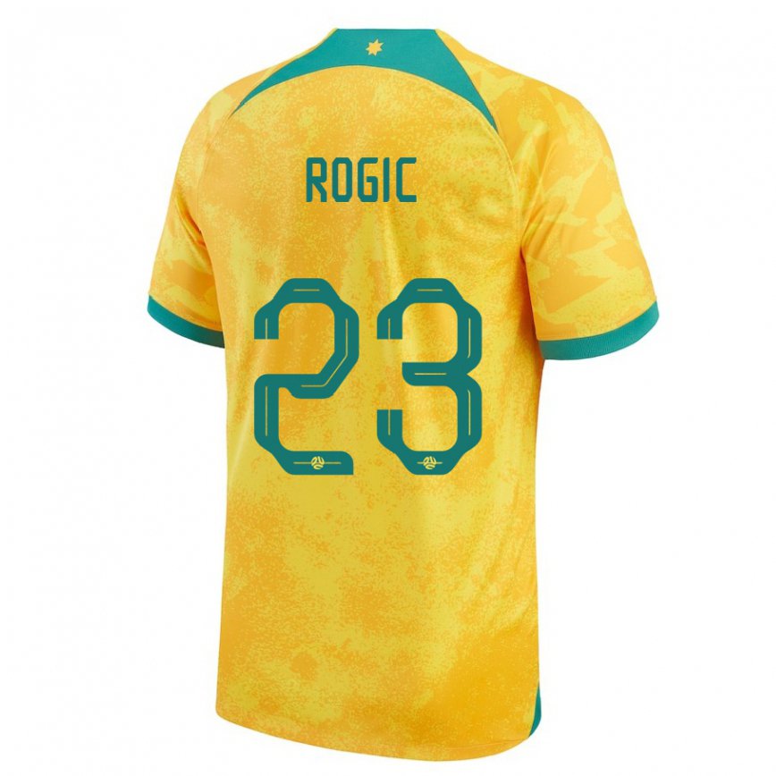 Hombre Camiseta Australia Tom Rogic #23 Dorado 1ª Equipación 22-24 Argentina