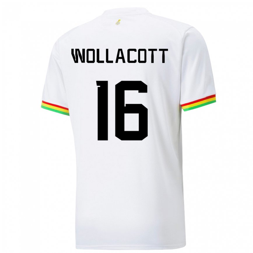 Hombre Camiseta Ghana Joe Wollacott #16 Blanco 1ª Equipación 22-24 Argentina