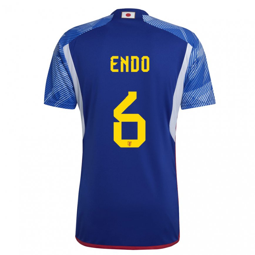 Hombre Camiseta Japón Wataru Endo #6 Azul Real 1ª Equipación 22-24 Argentina