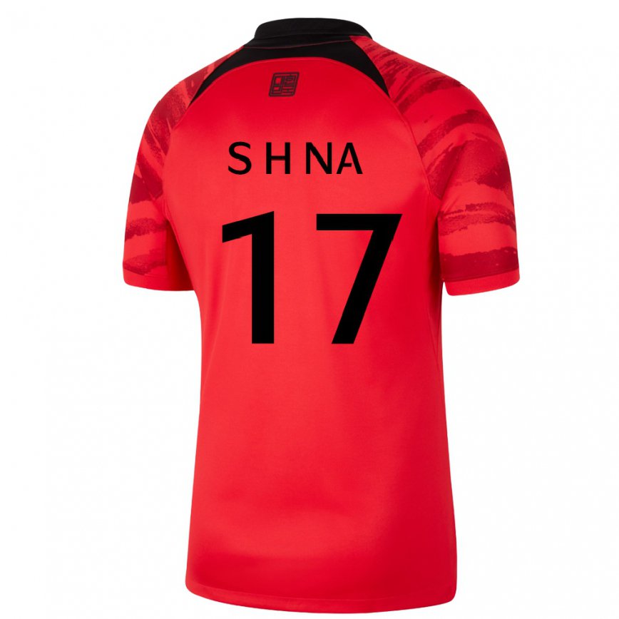 Hombre Camiseta Corea Del Sur Sang-ho Na #17 Rojo Volver 1ª Equipación 22-24 Argentina