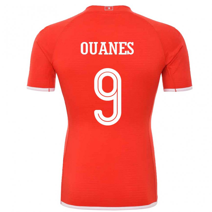 Hombre Camiseta Túnez Mortadha Ben Ouanes #9 Rojo 1ª Equipación 22-24 Argentina