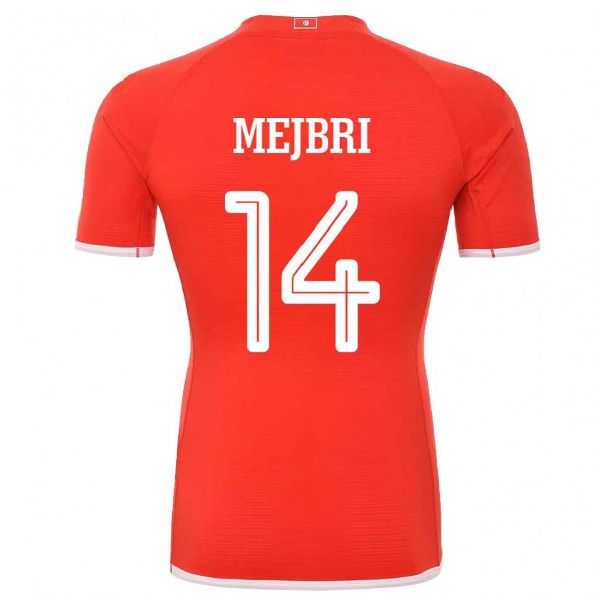 Hombre Camiseta Túnez Hannibal Mejbri #14 Rojo 1ª Equipación 22-24 Argentina