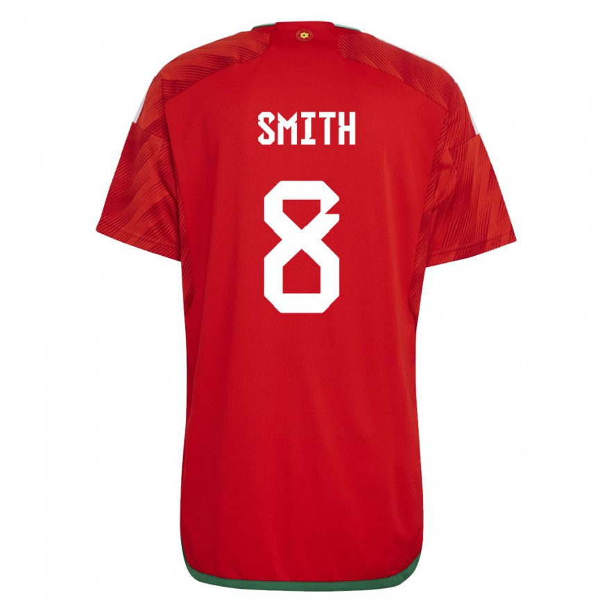 Hombre Camiseta Gales Matt Smith #8 Rojo 1ª Equipación 22-24 Argentina