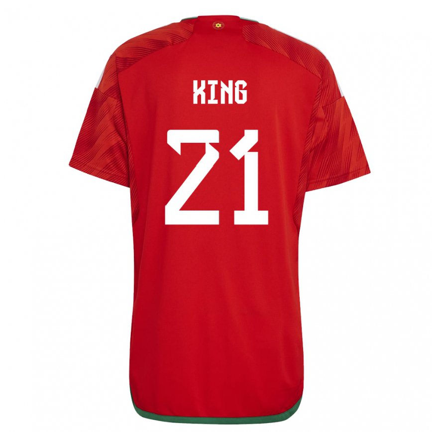 Hombre Camiseta Gales Tom King #21 Rojo 1ª Equipación 22-24 Argentina