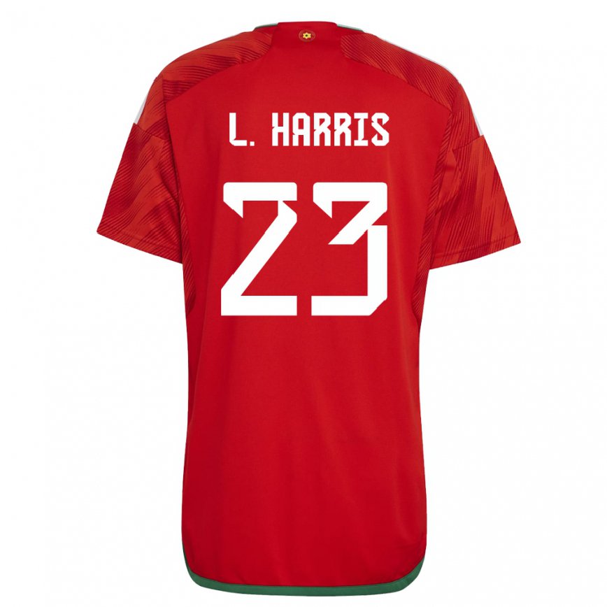 Hombre Camiseta Gales Luke Harris #23 Rojo 1ª Equipación 22-24 Argentina