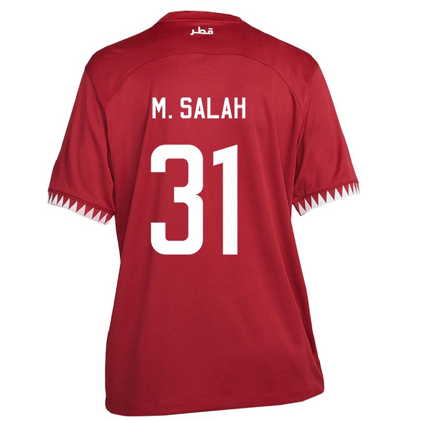 Hombre Camiseta Catar Salah Zakaria #31 Granate 1ª Equipación 22-24 Argentina