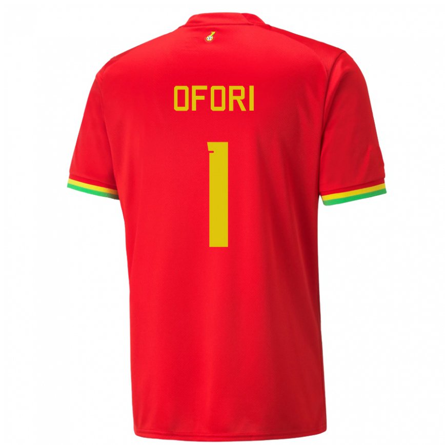 Hombre Camiseta Ghana Richard Ofori #1 Rojo 2ª Equipación 22-24 Argentina