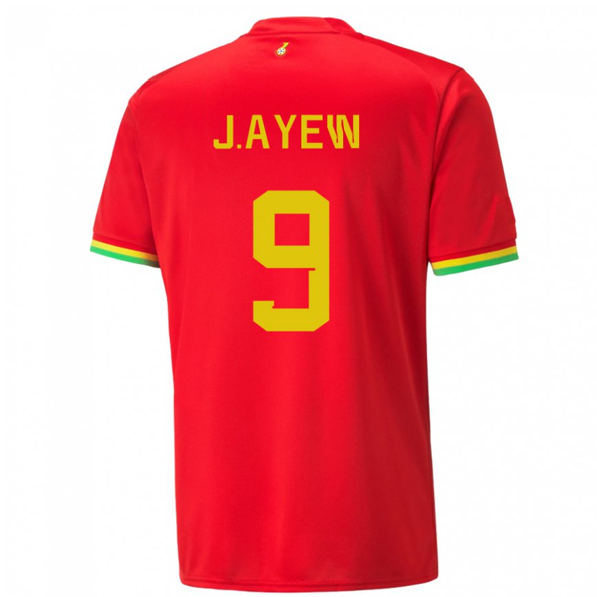 Hombre Camiseta Ghana Jordan Ayew #9 Rojo 2ª Equipación 22-24 Argentina