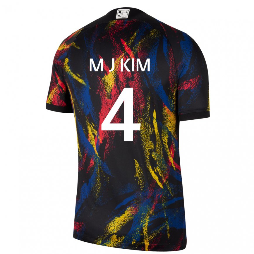 Hombre Camiseta Corea Del Sur Min-jae Kim #4 Multicolores 2ª Equipación 22-24 Argentina