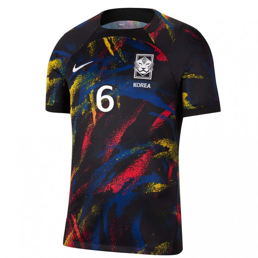 Hombre Camiseta Corea Del Sur In-beom Hwang #6 Multicolores 2ª Equipación 22-24 Argentina