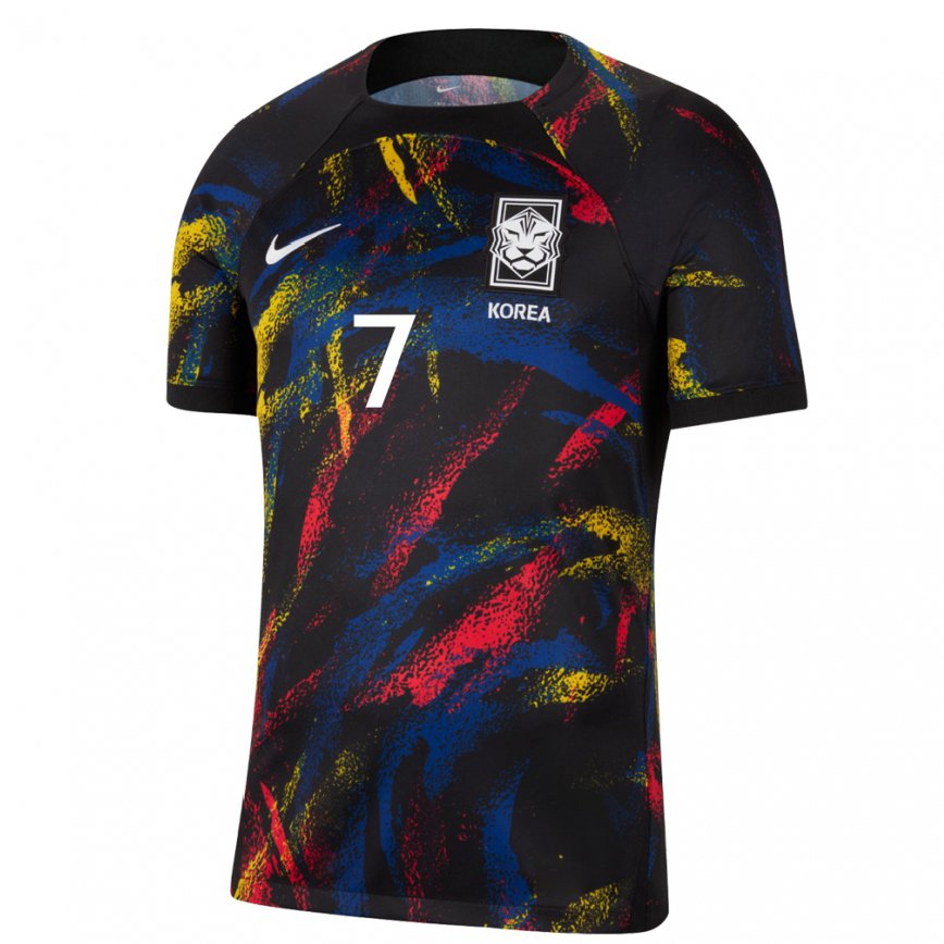 Hombre Camiseta Corea Del Sur Heung-min Son #7 Multicolores 2ª Equipación 22-24 Argentina