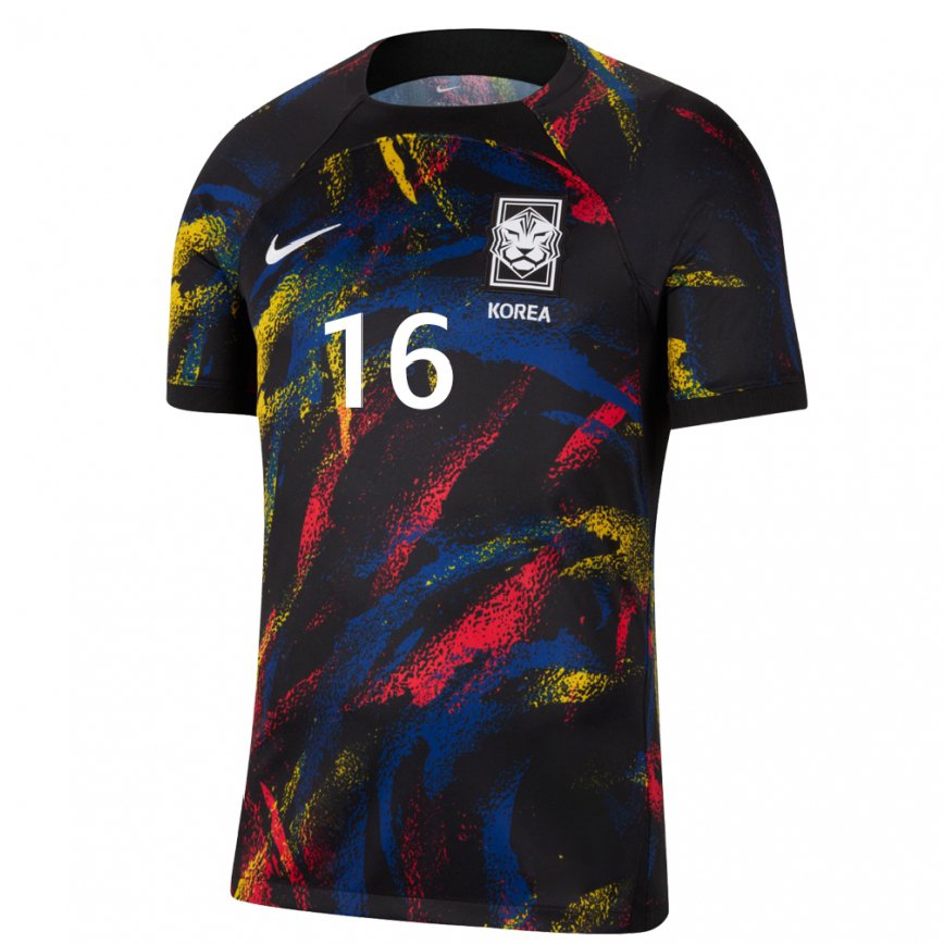 Hombre Camiseta Corea Del Sur Ui-jo Hwang #16 Multicolores 2ª Equipación 22-24 Argentina