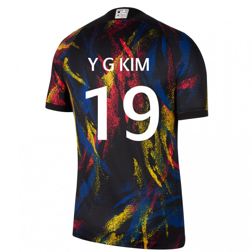 Hombre Camiseta Corea Del Sur Young-gwon Kim #19 Multicolores 2ª Equipación 22-24 Argentina