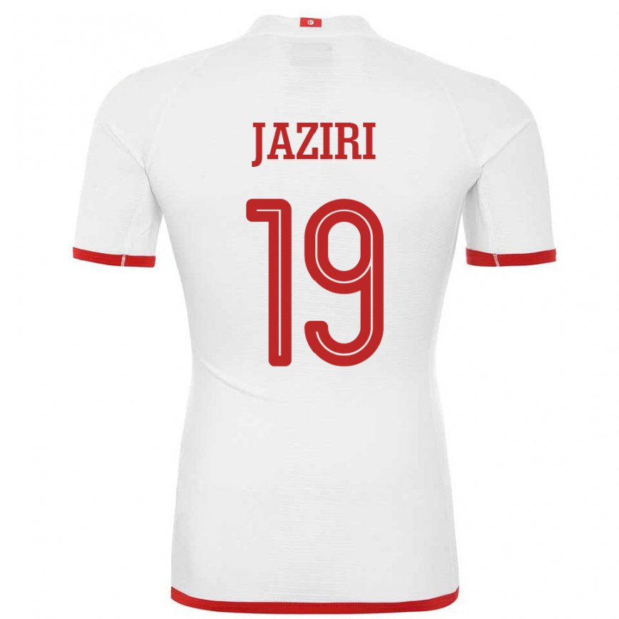 Hombre Camiseta Túnez Seifeddin Jaziri #19 Blanco 2ª Equipación 22-24 Argentina