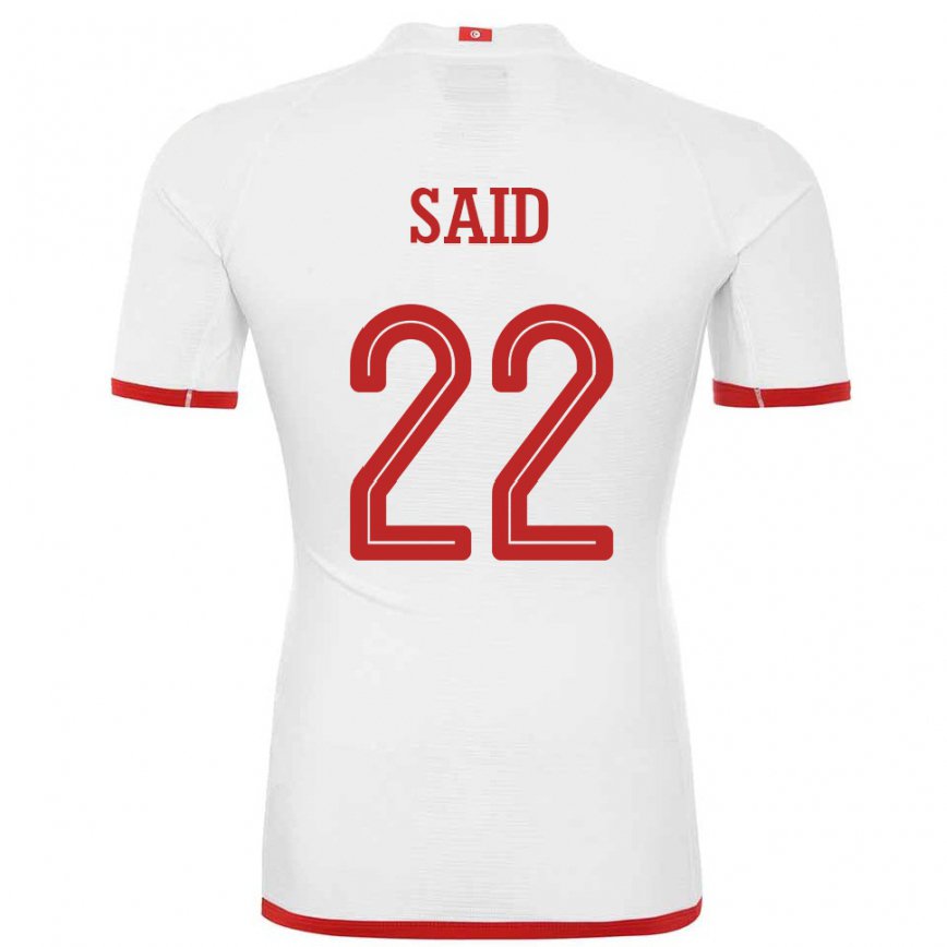 Hombre Camiseta Túnez Bechir Ben Said #22 Blanco 2ª Equipación 22-24 Argentina