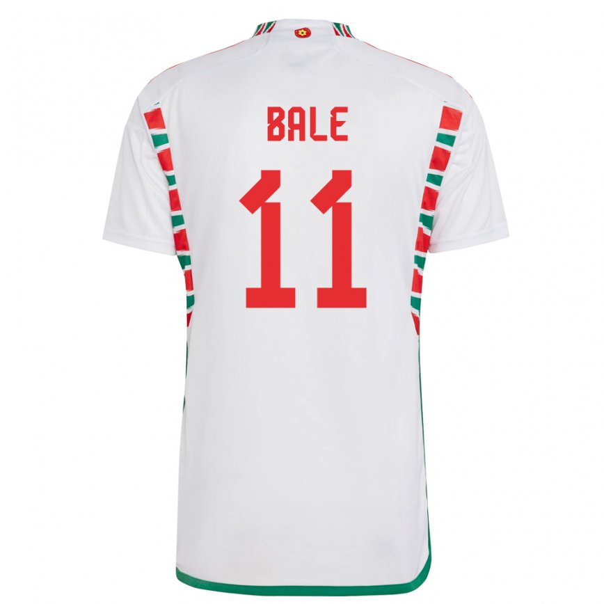 Hombre Camiseta Gales Gareth Bale #11 Blanco 2ª Equipación 22-24 Argentina