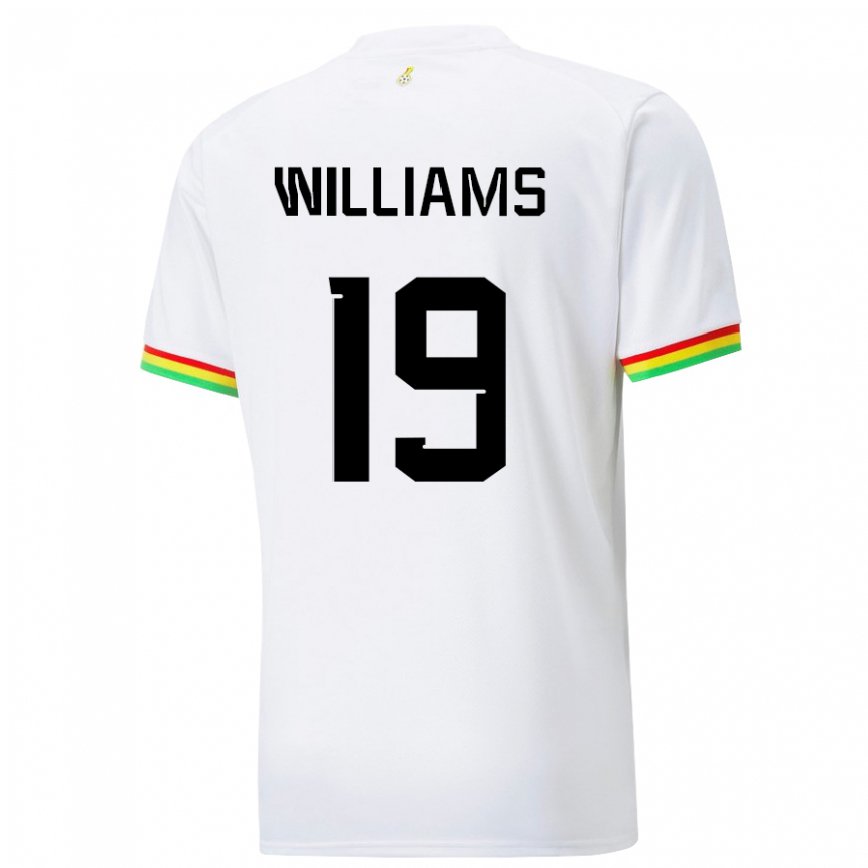 Mujer Camiseta Ghana Inaki Williams #19 Blanco 1ª Equipación 22-24 Argentina