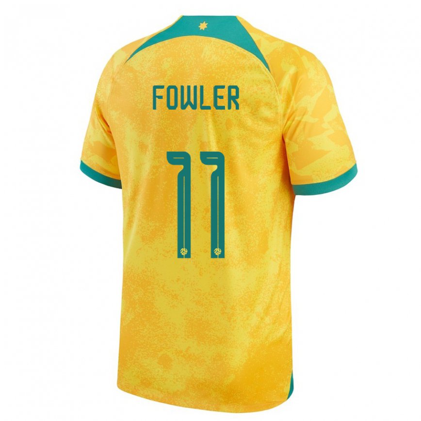 Niño Camiseta Australia Mary Fowler #11 Dorado 1ª Equipación 22-24 Argentina