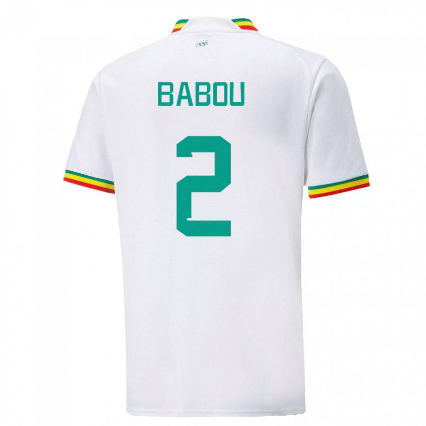 Niño Camiseta Senegal Marieme Babou #2 Blanco 1ª Equipación 22-24 Argentina