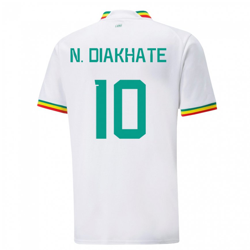 Niño Camiseta Senegal Ndeye Awa Diakhate #10 Blanco 1ª Equipación 22-24 Argentina