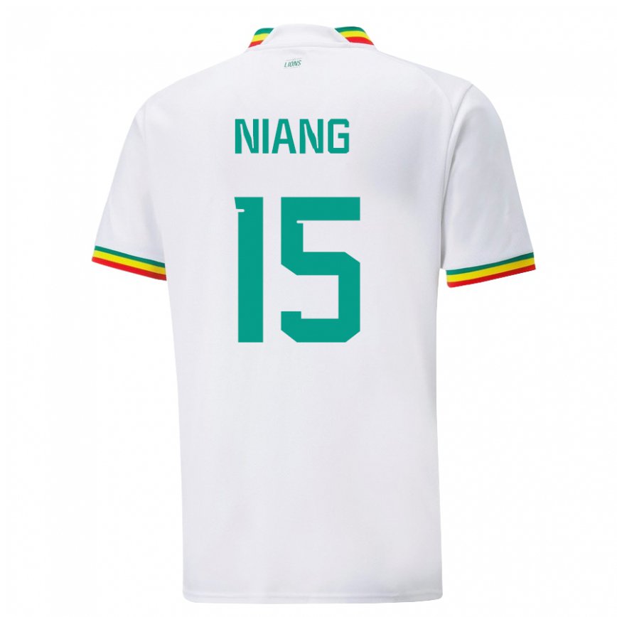 Niño Camiseta Senegal Jeanne Niang #15 Blanco 1ª Equipación 22-24 Argentina