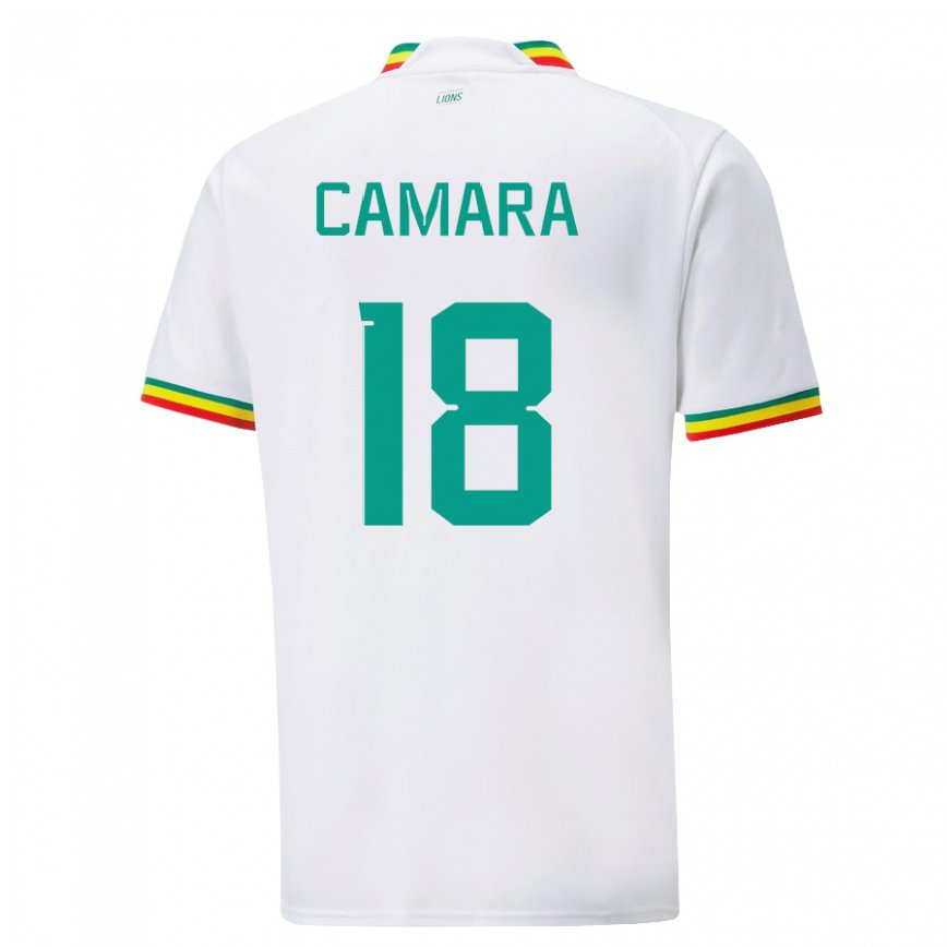 Niño Camiseta Senegal Meta Camara #18 Blanco 1ª Equipación 22-24 Argentina