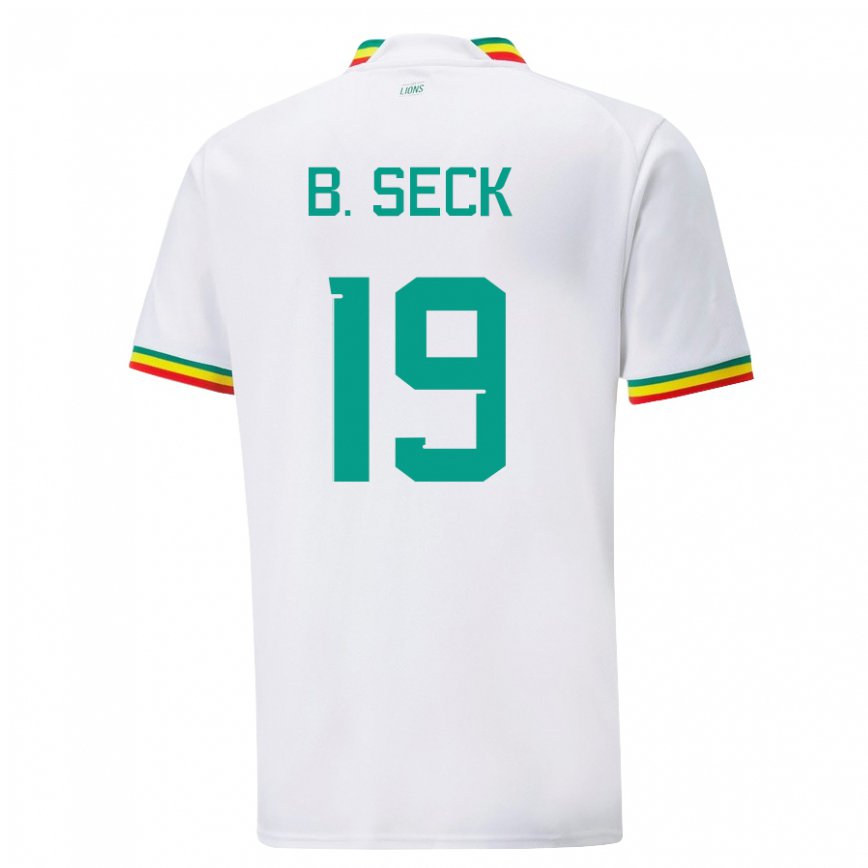 Niño Camiseta Senegal Bineta Korkel Seck #19 Blanco 1ª Equipación 22-24 Argentina