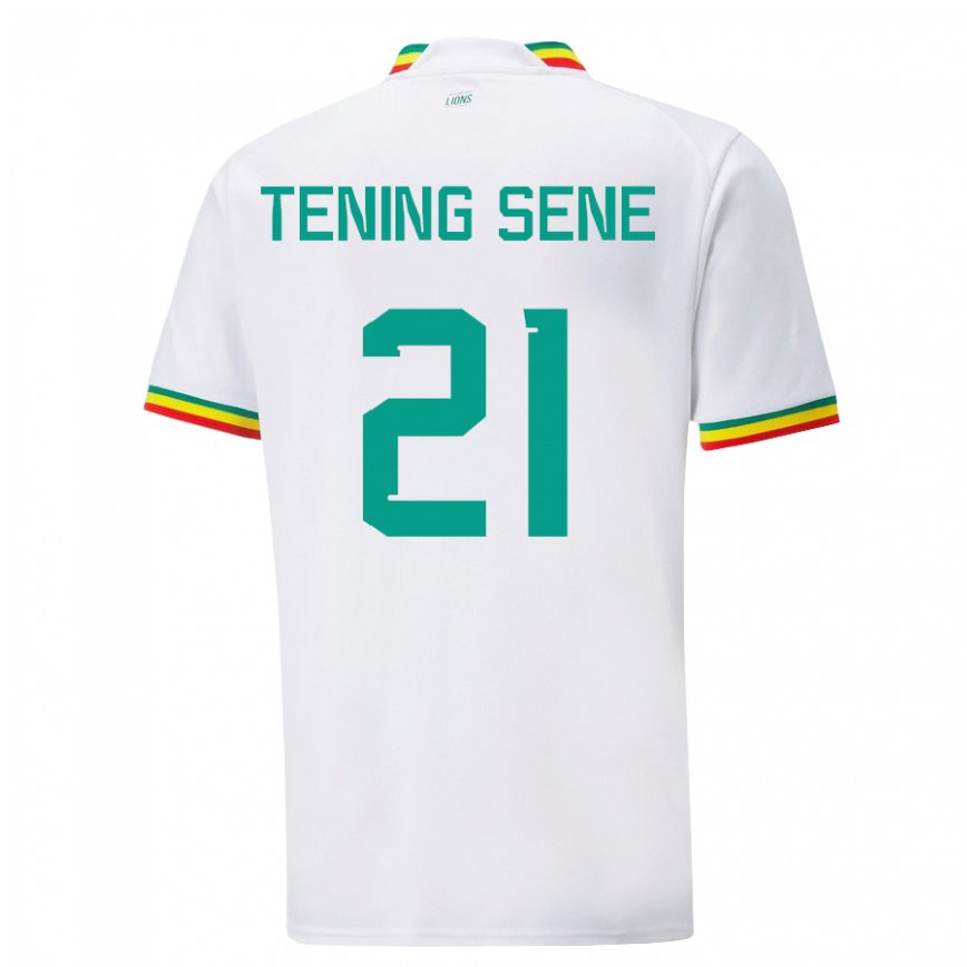 Niño Camiseta Senegal Tening Sene #21 Blanco 1ª Equipación 22-24 Argentina