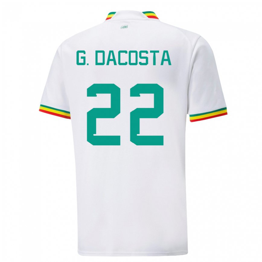 Niño Camiseta Senegal Gladys Irene Dacosta #22 Blanco 1ª Equipación 22-24 Argentina