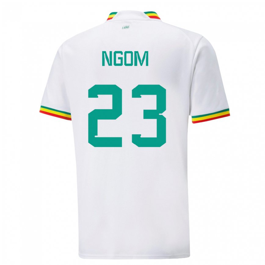 Niño Camiseta Senegal Astou Ngom #23 Blanco 1ª Equipación 22-24 Argentina