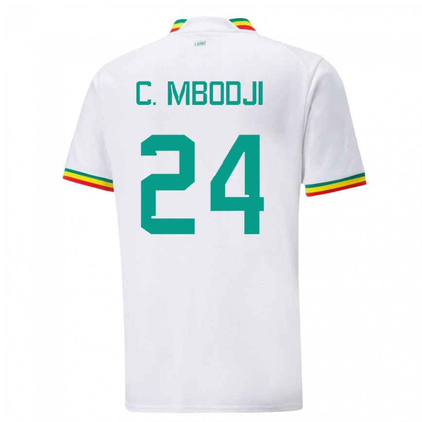 Niño Camiseta Senegal Coumba Sylla Mbodji #24 Blanco 1ª Equipación 22-24 Argentina