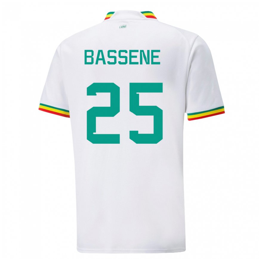 Niño Camiseta Senegal Pascaline Bassene #25 Blanco 1ª Equipación 22-24 Argentina