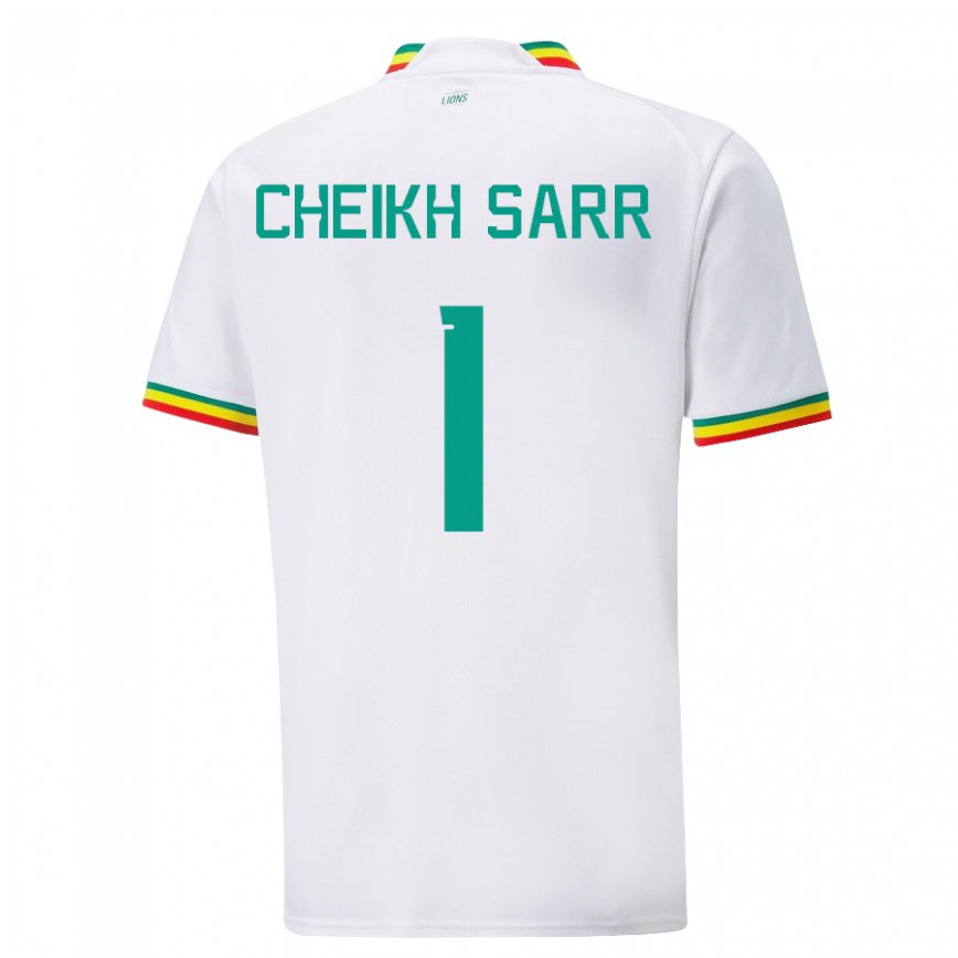 Niño Camiseta Senegal Cheikh Sarr #1 Blanco 1ª Equipación 22-24 Argentina