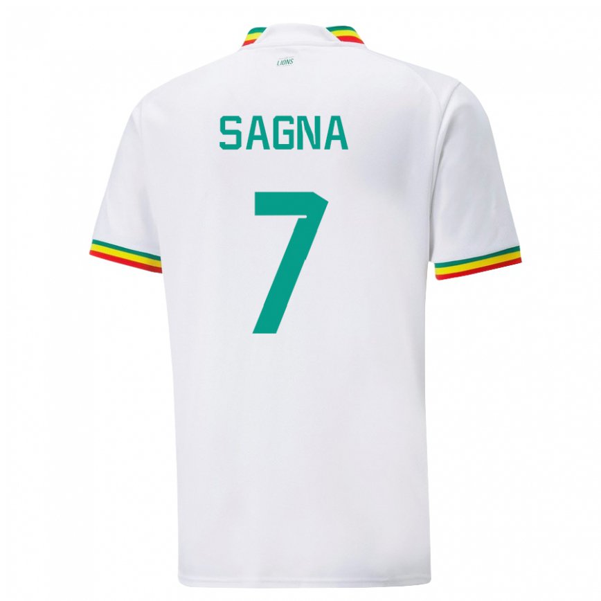 Niño Camiseta Senegal Amadou Sagna #7 Blanco 1ª Equipación 22-24 Argentina