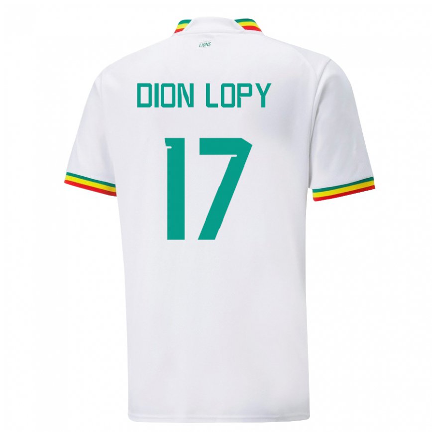 Niño Camiseta Senegal Dion Lopy #17 Blanco 1ª Equipación 22-24 Argentina