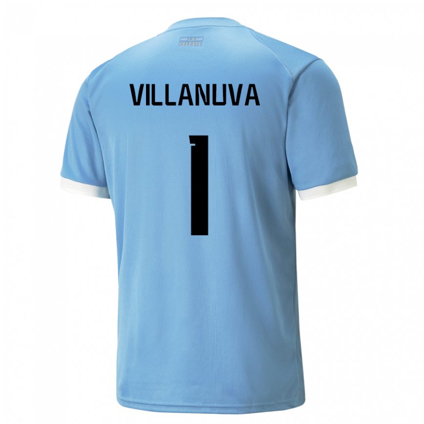 Niño Camiseta Uruguay Josefina Villanuva #1 Azul 1ª Equipación 22-24 Argentina