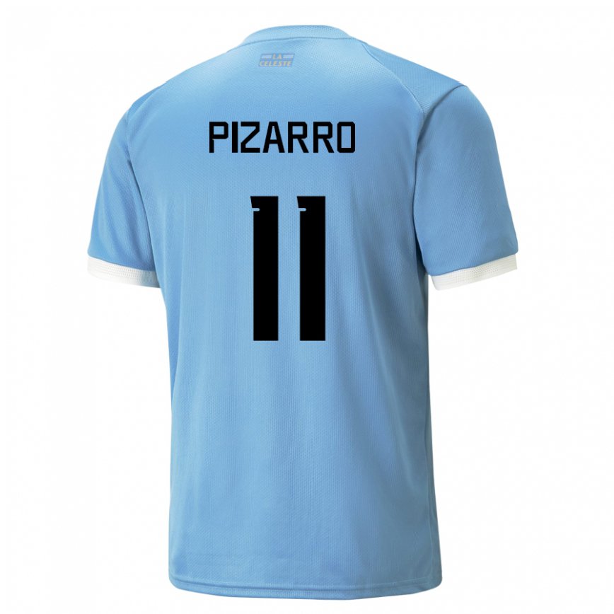 Niño Camiseta Uruguay Esperanza Pizarro #11 Azul 1ª Equipación 22-24 Argentina