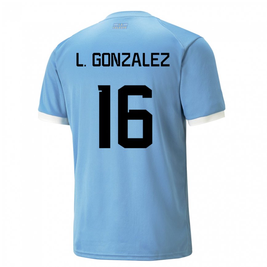 Niño Camiseta Uruguay Lorena Gonzalez #16 Azul 1ª Equipación 22-24 Argentina