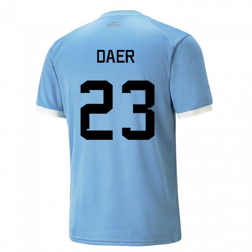 Niño Camiseta Uruguay Zulma Daer #23 Azul 1ª Equipación 22-24 Argentina