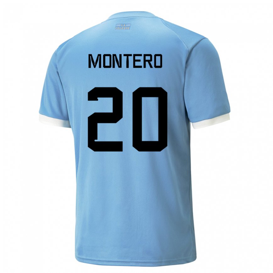 Niño Camiseta Uruguay Alfonso Montero #20 Azul 1ª Equipación 22-24 Argentina