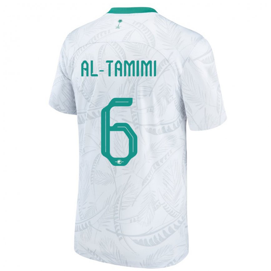 Niño Camiseta Arabia Saudita Maryam Al Tamimi #6 Blanco 1ª Equipación 22-24 Argentina