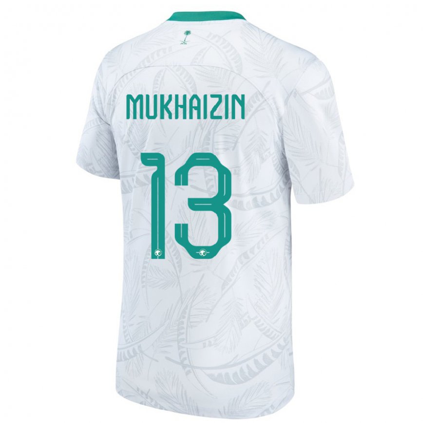 Niño Camiseta Arabia Saudita Raghad Mukhaizin #13 Blanco 1ª Equipación 22-24 Argentina