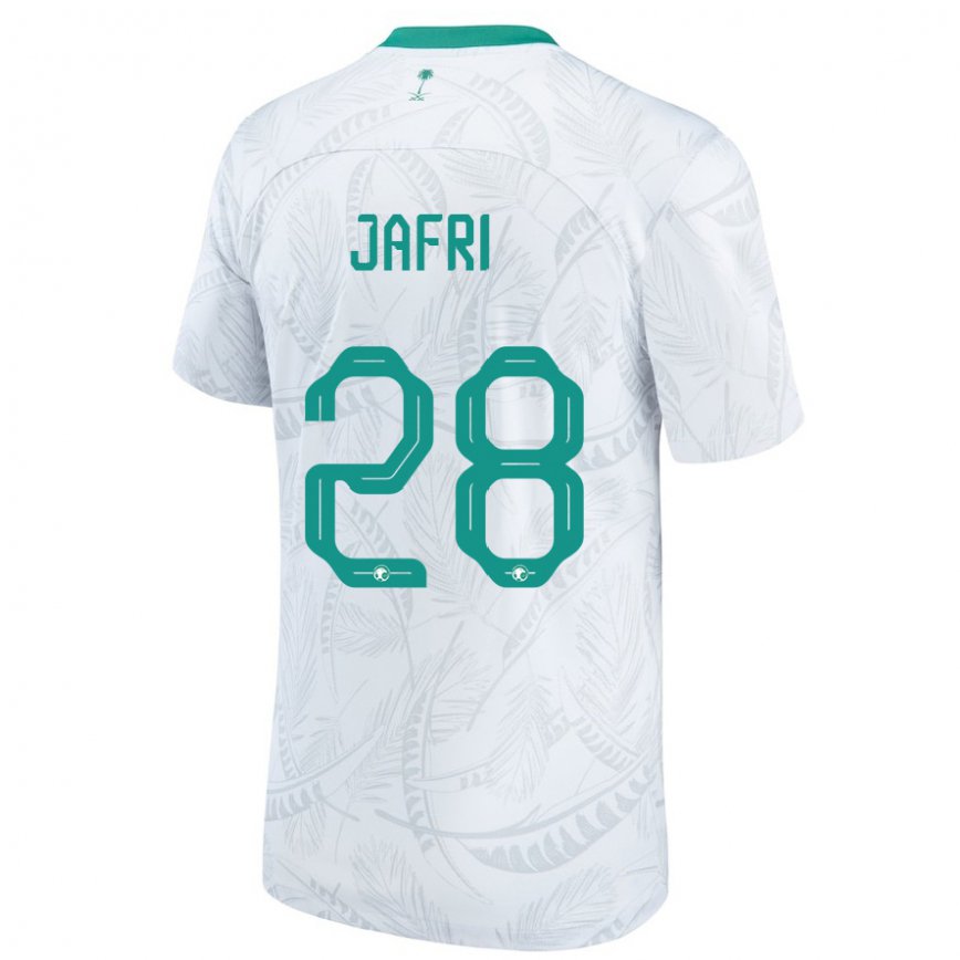 Niño Camiseta Arabia Saudita Farah Jafri #28 Blanco 1ª Equipación 22-24 Argentina