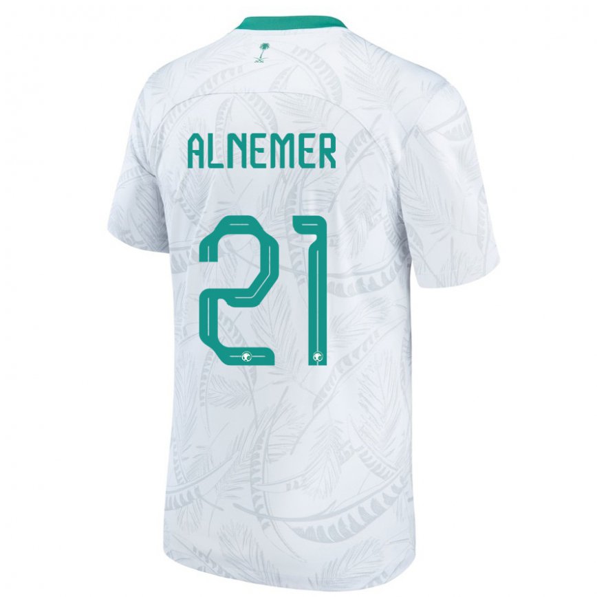 Niño Camiseta Arabia Saudita Meshari Alnemer #21 Blanco 1ª Equipación 22-24 Argentina