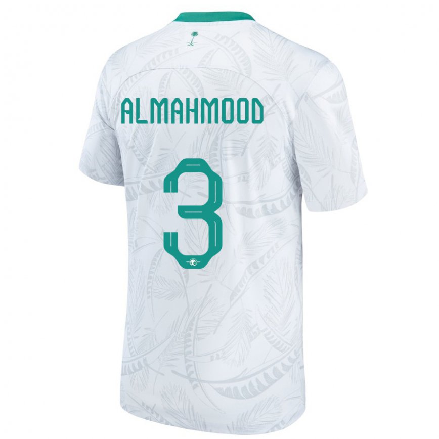 Niño Camiseta Arabia Saudita Mohammed Almahmood #3 Blanco 1ª Equipación 22-24 Argentina