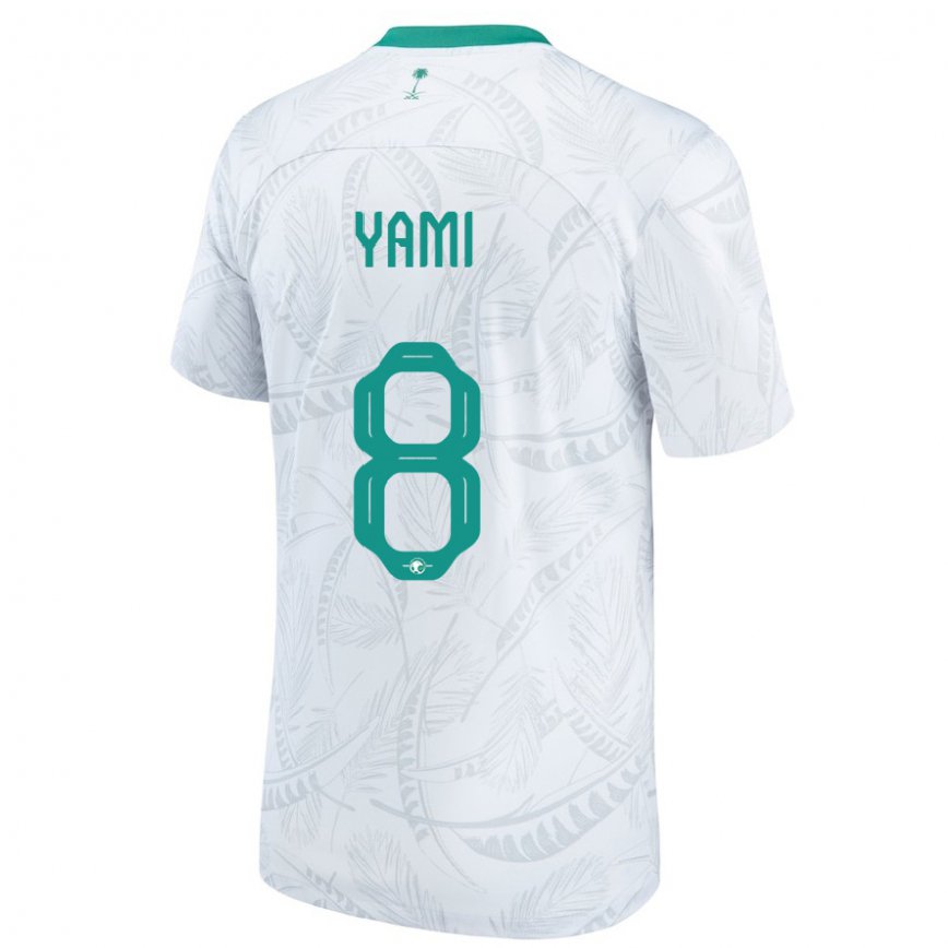 Niño Camiseta Arabia Saudita Riyadh Yami #8 Blanco 1ª Equipación 22-24 Argentina