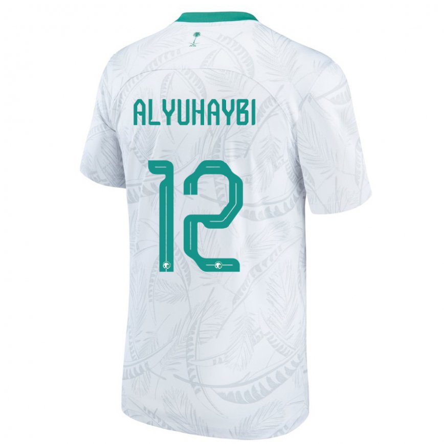 Niño Camiseta Arabia Saudita Ammar Alyuhaybi #12 Blanco 1ª Equipación 22-24 Argentina