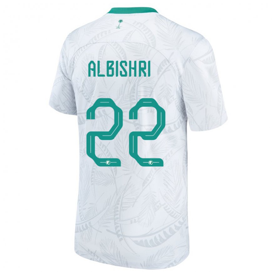 Niño Camiseta Arabia Saudita Nawaf Albishri #22 Blanco 1ª Equipación 22-24 Argentina