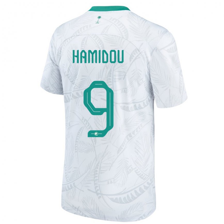 Niño Camiseta Arabia Saudita Rayane Hamidou #9 Blanco 1ª Equipación 22-24 Argentina