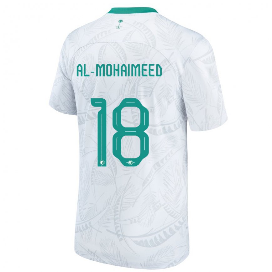 Niño Camiseta Arabia Saudita Samer Al Mohaimeed #18 Blanco 1ª Equipación 22-24 Argentina